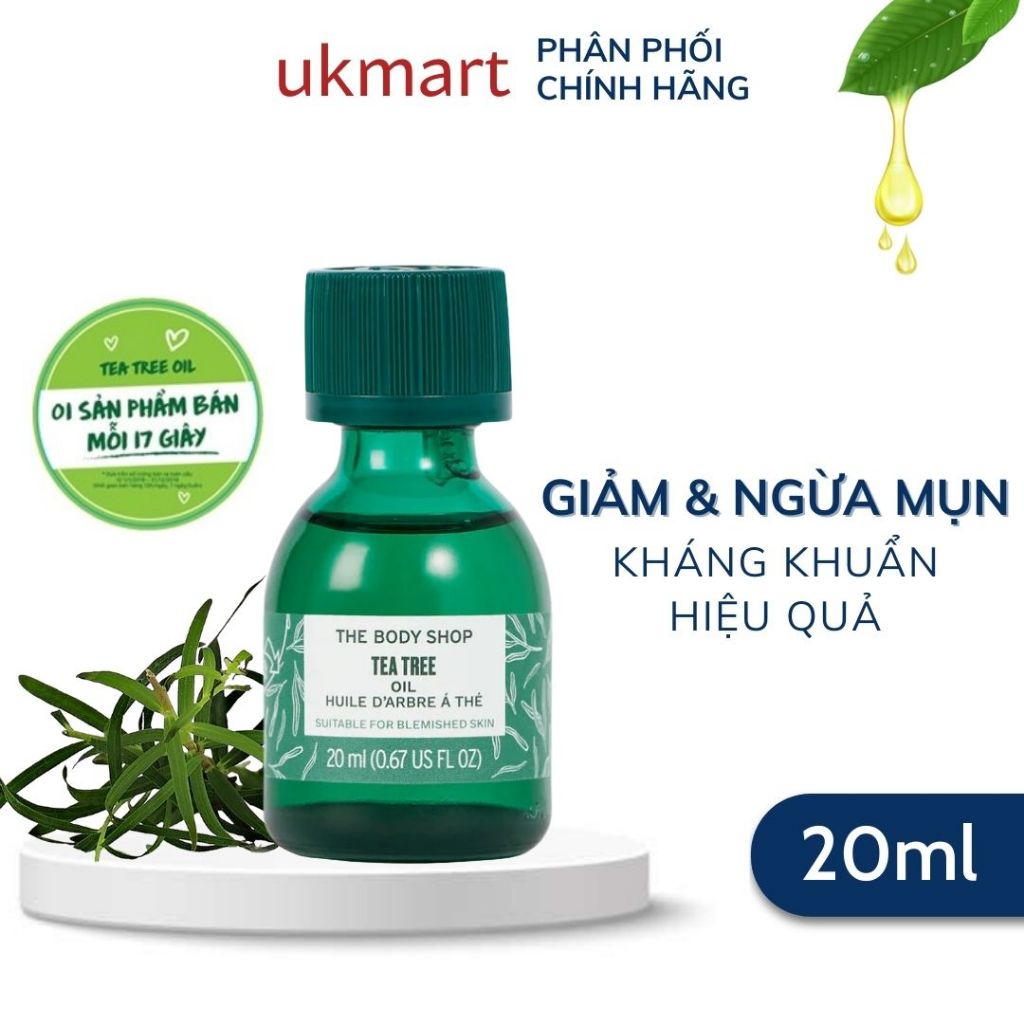 Tinh Dầu Tràm Trà Chấm Mụn, Kháng Khuẩn The Body Shop Tea Tree Oil