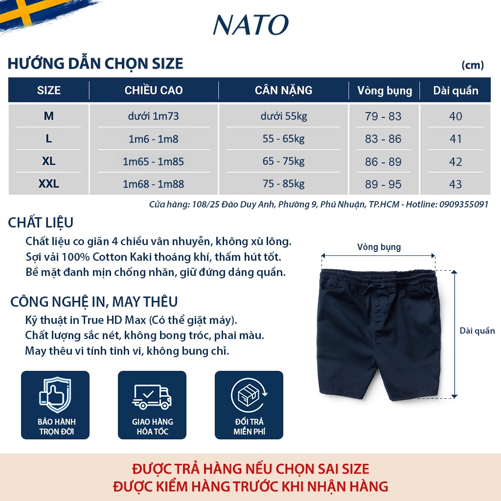 Quần Short Kaki Nam LƯNG THUN Co Giãn Vải Kaki Cotton Cao Cấp Đẹp Trơn Basic Màu Xám Đen Xanh Đen Navy Nâu Ngắn Đùi NATO