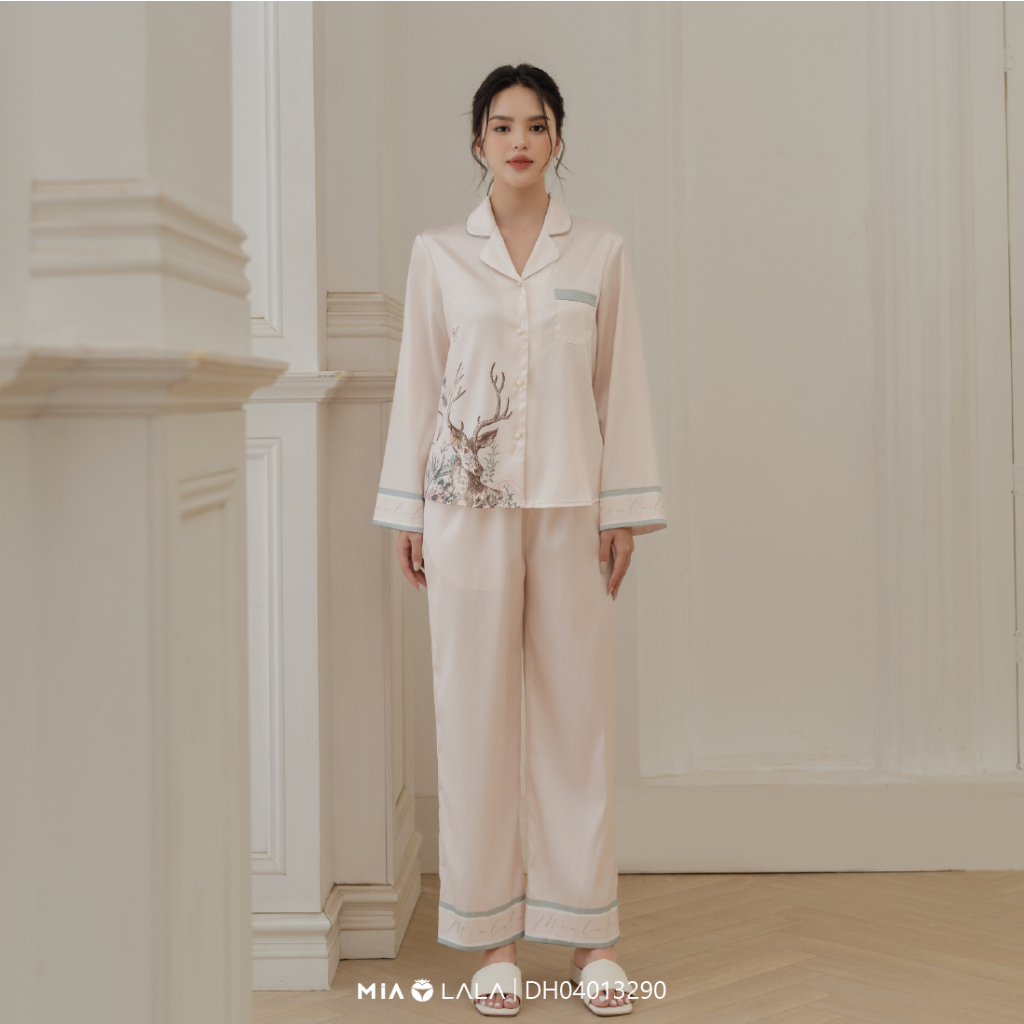 Bộ đồ mặc nhà lụa xương cá cao cấp MIALALA 3290 DH04013290