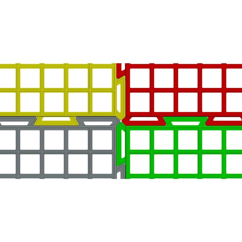 Vĩ sàn nhựa 94cm - 94cm - 1,8cm nặng 2,6kg kê lót sàn ươm giống trồng hoa lan, trồng nấm 1cái