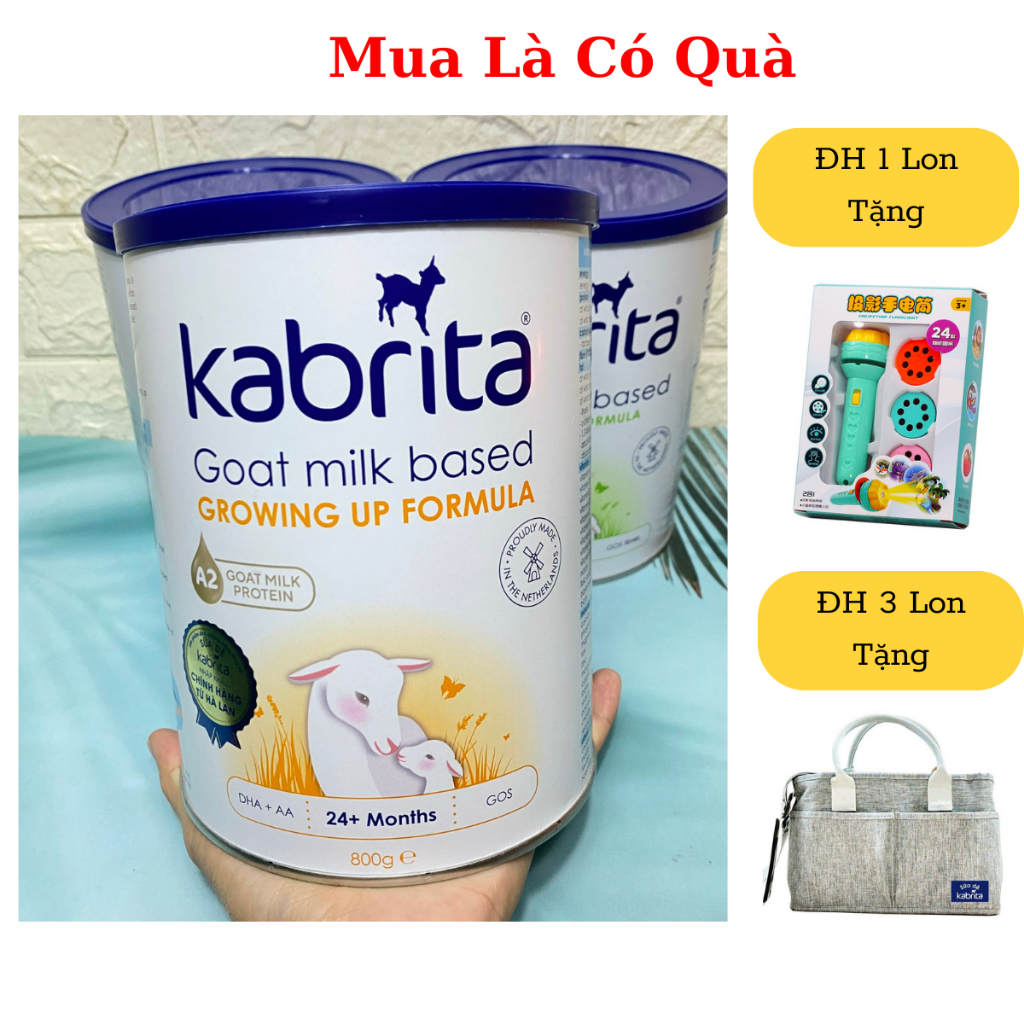 Sữa dê Kabrita Hà Lan số 1, 2, 3 Sữa Công Thức 800g giúp bé phát triển hệ tiêu hoá Date 2025 - 1 Đổi 1 Nếu Lỗi NSX
