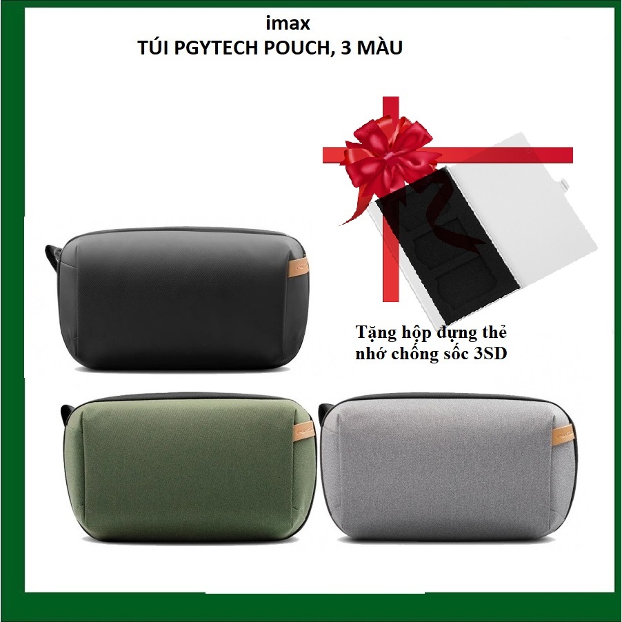 TÚI PGYTECH POUCH, 3 MÀU -Tặng hộp đựng thẻ nhớ