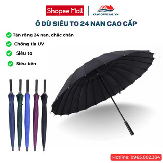 Ô Dù KAW Che Mưa Siêu To 24 Nan Loại Tốt Kiểu Dáng Đẹp, Vải Chống Thấm Nước, Chống Tia UV
