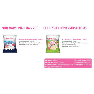 Kẹo Bông Gòn Marshmallow 70g (7 loại)