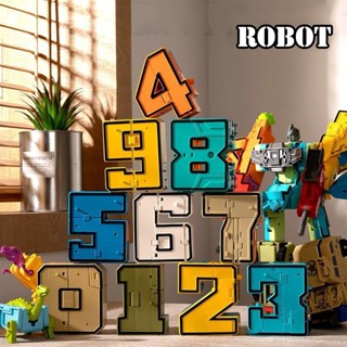 Đồ Chơi Robot Biến Hình Kỹ Thuật Số Thông Minh Cho Bé Trai - Lắp Ráp Chữ Số Biến Hình Thành Robot Cực Ngầu