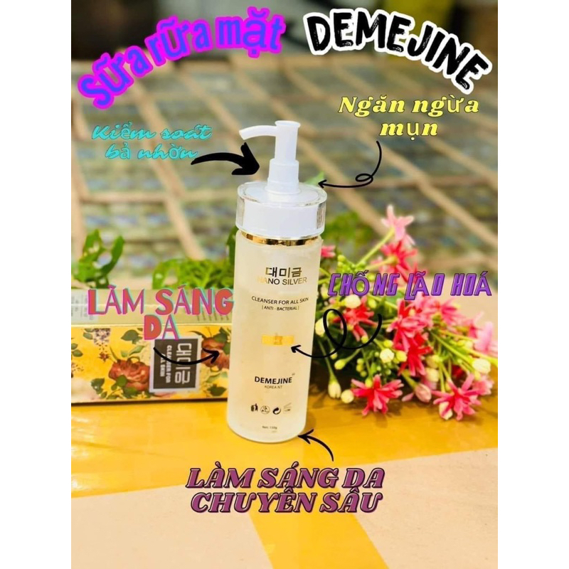 Sữa Rửa Mặt Sáng Da Demejine