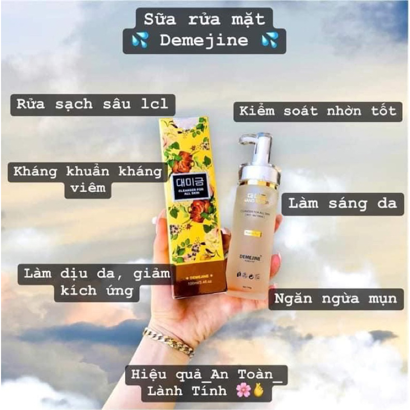 Sữa Rửa Mặt Sáng Da Demejine