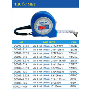 Thước cuộn D0002 C-MART