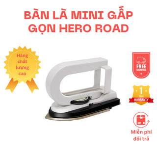 Bàn là mini gấp gọn tiện lợi hero road là siêu phẳng phù hợp công tác, du lịch 220w