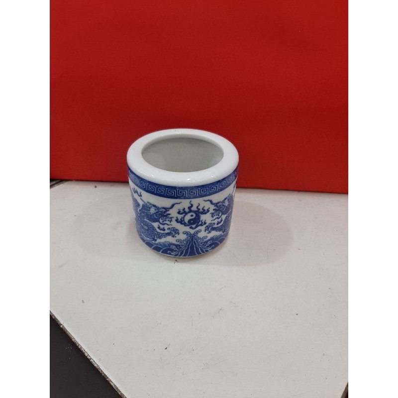 Bộ chung ly cúng màu xanh