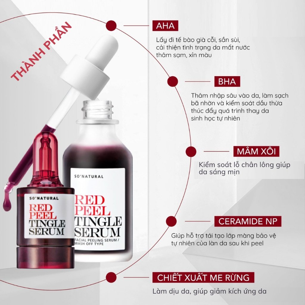Tinh chất tẩy tế bào chết, Peel da Peel Tingle Serum Facial Peeling Serum Wash Off, cam kết chính hãng