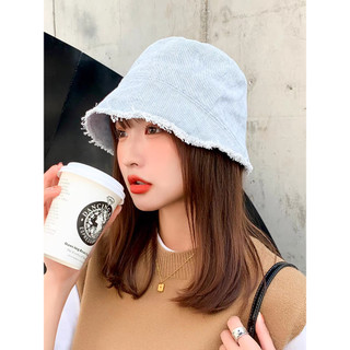 Nón bucket denim rách mẫu mới
