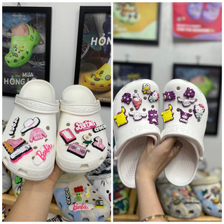 Bộ jibbitz gắn dép crocs Barbie/ bộ Hello kitty