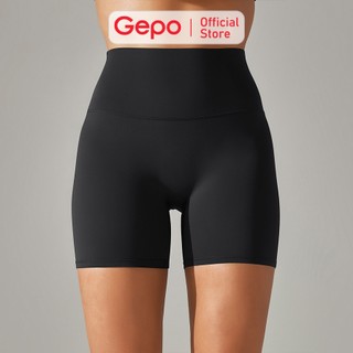 Quần short đùi tập gym yoga nữ nâng mông cạp cao gen bụng co giãn 4 chiều thấm hút mồ hôi GP115