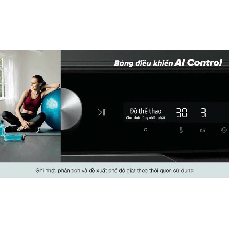 Máy giặt sấy Samsung Inverter giặt 21 kg - sấy 12 kg WD21T6500GV/SV