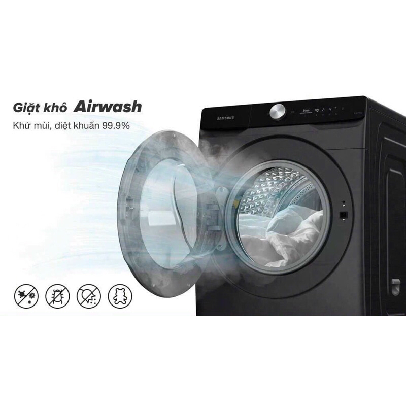 Máy giặt sấy Samsung Inverter giặt 21 kg - sấy 12 kg WD21T6500GV/SV