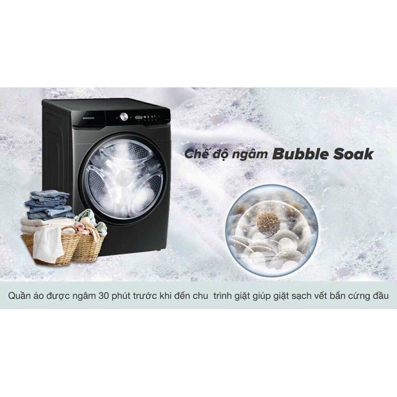 Máy giặt sấy Samsung Inverter giặt 21 kg - sấy 12 kg WD21T6500GV/SV