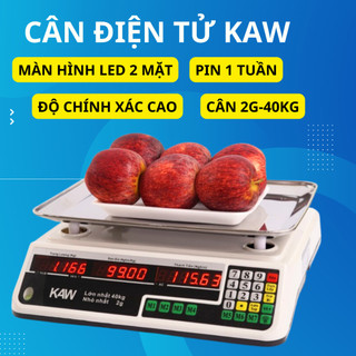 Cân điện tử tính tiền KAW 40Kg dễ sử dụng, cân tính giá nhiều chức năng cộng dồn, nhớ giá bảo hành 12 tháng