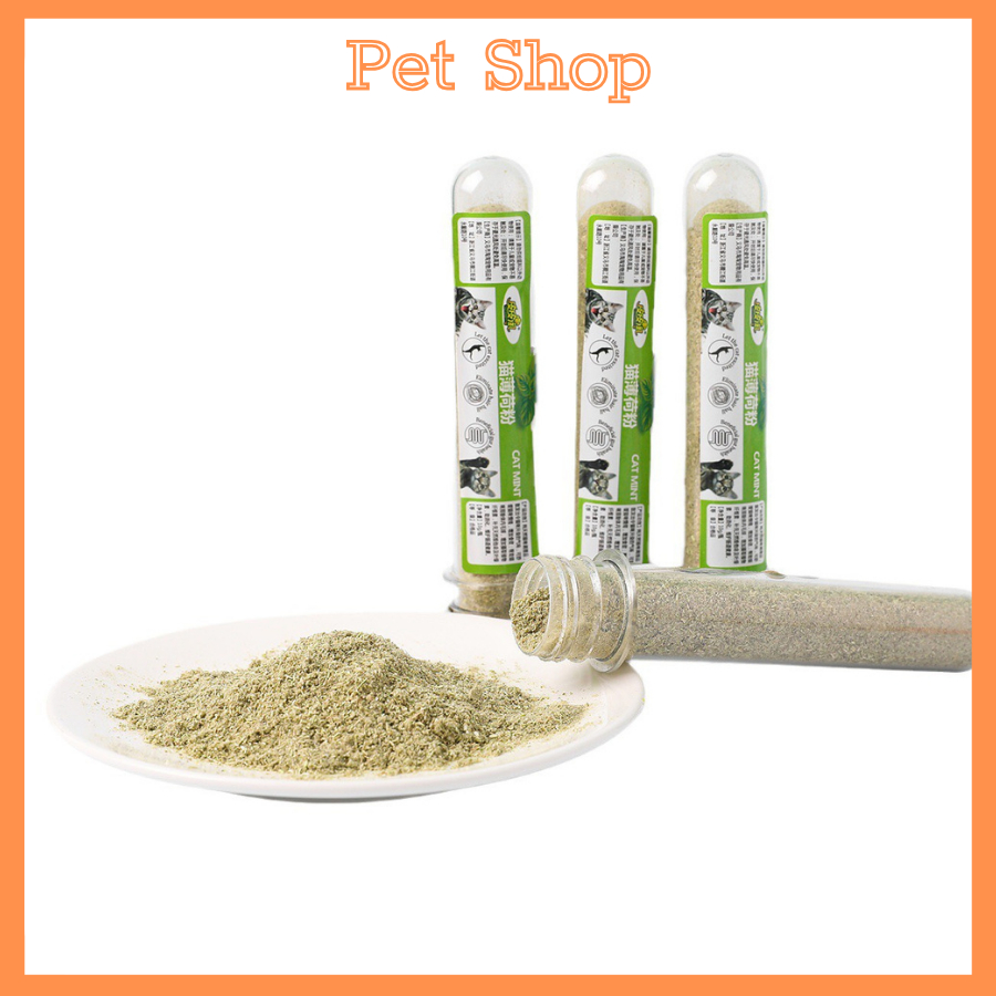 Catnip Cỏ Mèo Bạc Hà Cho Mèo Xả Streess Dạng Ống loại bỏ búi lông, giúp mèo tiêu hóa cải thiện tâm trạng, làm dịu, hơi