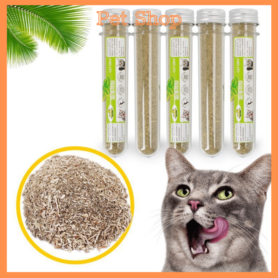 Catnip Cỏ Mèo Bạc Hà Cho Mèo Xả Streess Dạng Ống loại bỏ búi lông, giúp mèo tiêu hóa cải thiện tâm trạng, làm dịu, hơi