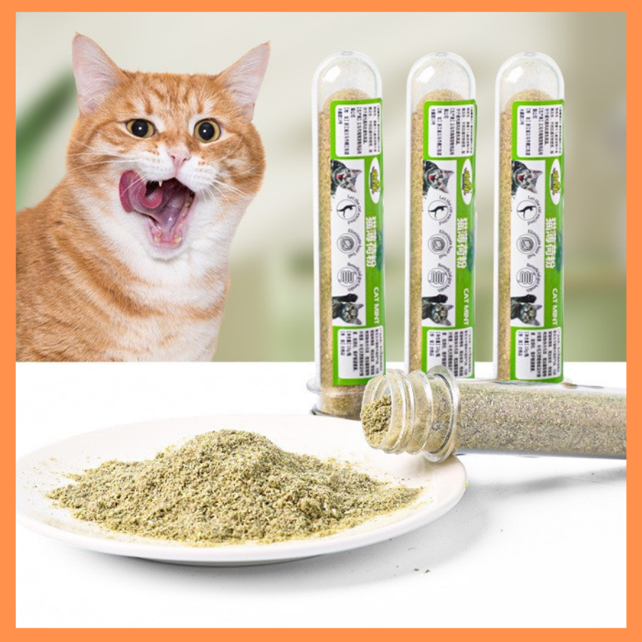 Catnip Cỏ Mèo Bạc Hà Cho Mèo Xả Streess Dạng Ống loại bỏ búi lông, giúp mèo tiêu hóa cải thiện tâm trạng, làm dịu, hơi
