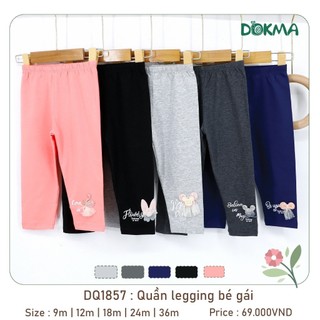 Quần legging dokma dq1857 cho bé từ 6 tháng-36 tháng