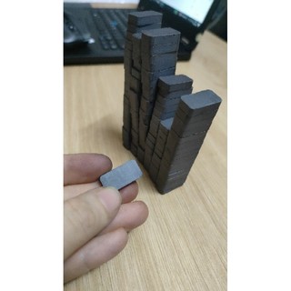 10 viên nam châm hình chữ nhật 20x10x5mm đen ferrite
