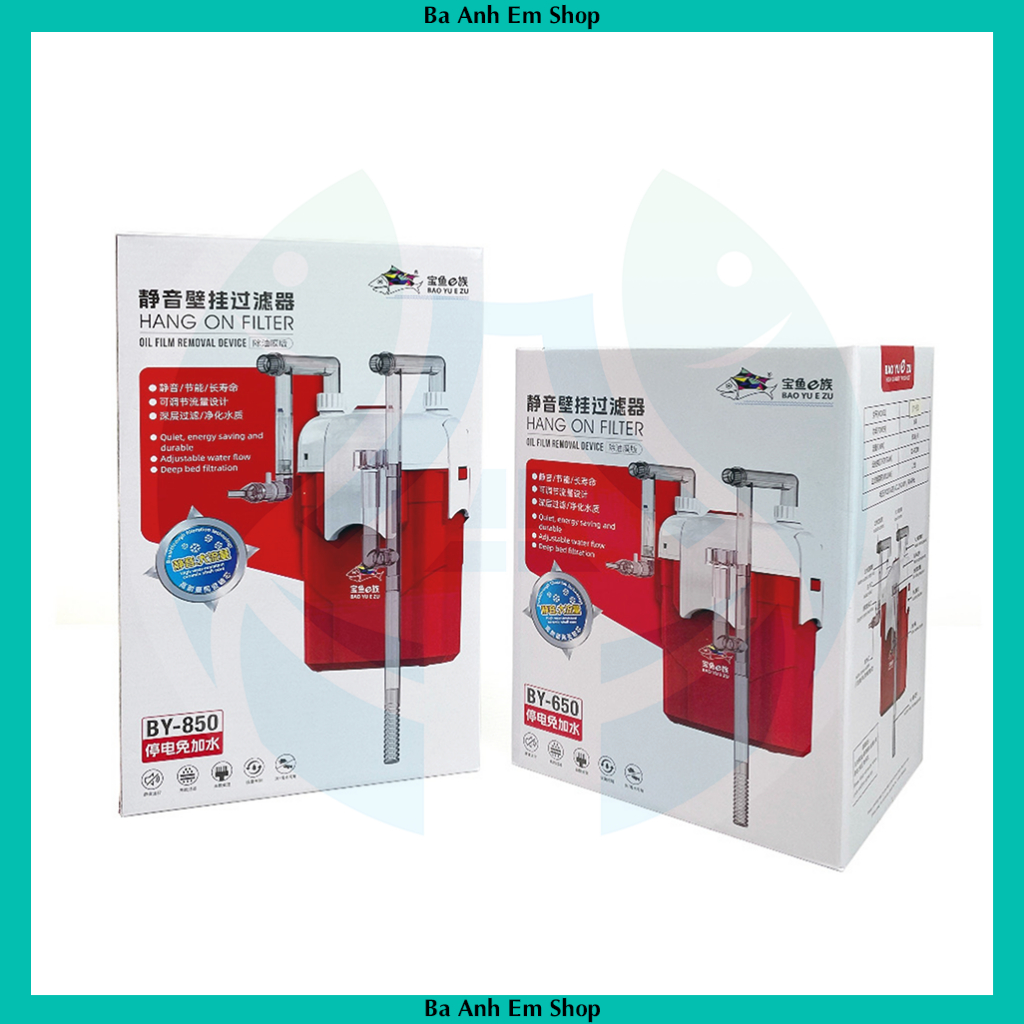 Lọc Treo BAOYU BY-650 Và BY-850 Cho Bể Cá Cảnh, Bể Thủy Sinh