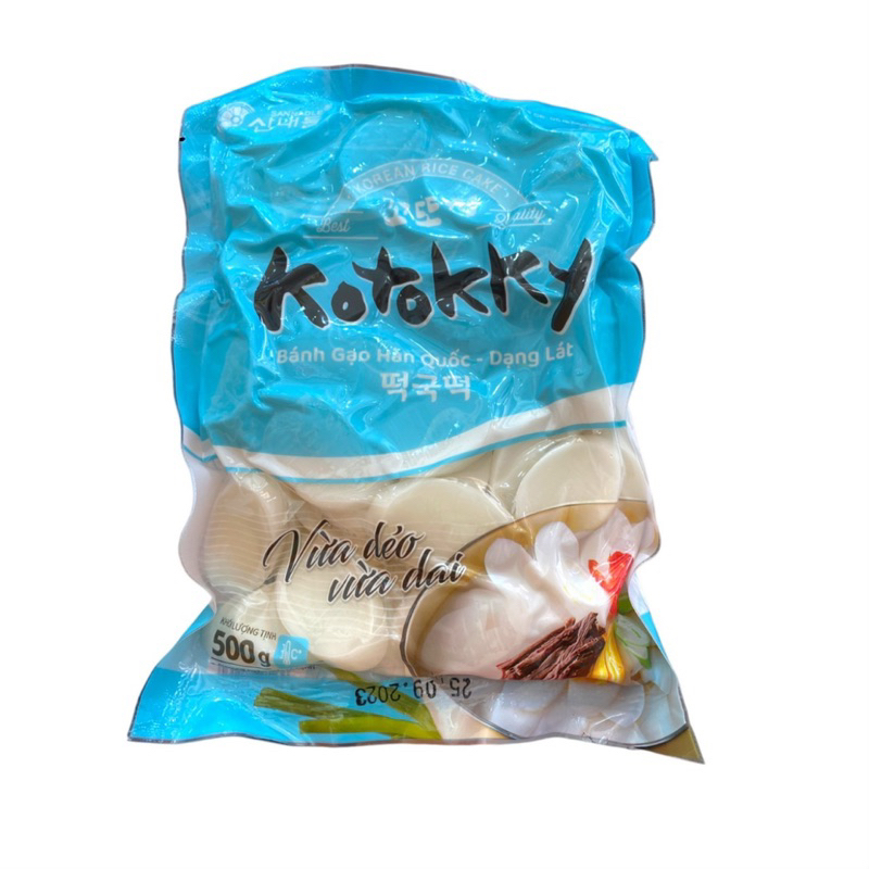 Bánh Gạo Tokbokki  Hàn Quốc Dạng Lát 500g