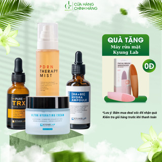 Combo dưỡng trắng KuyngLab Kem dưỡng Ultra Hydrating + Serum Hydra Ampoule + Xịt khoáng PDRN Therapy+ Serum nám TRX