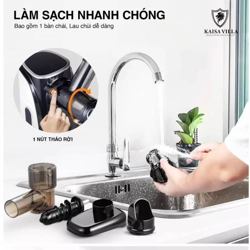 Máy ép chậm trái cây trục ngang Seka/Kaisa Villa KV-ZS168