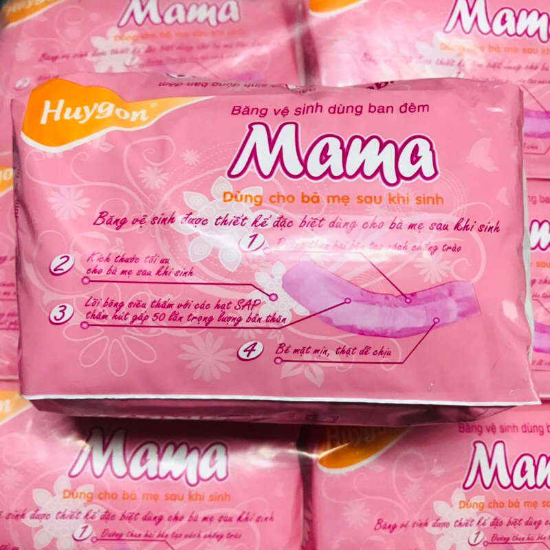 Bỉm/ BVS mama huygon gói 12 miếng