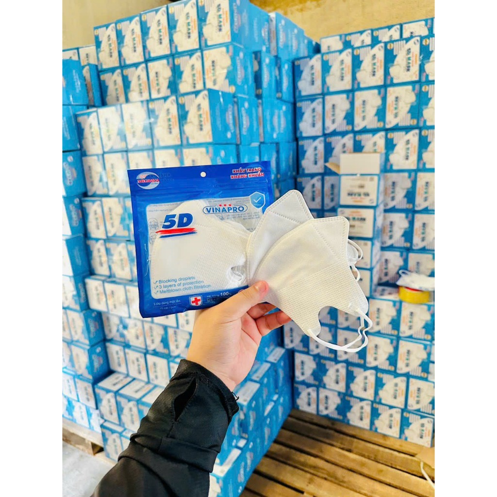 100 chiếc Khẩu trang 5D Mask Vinapro