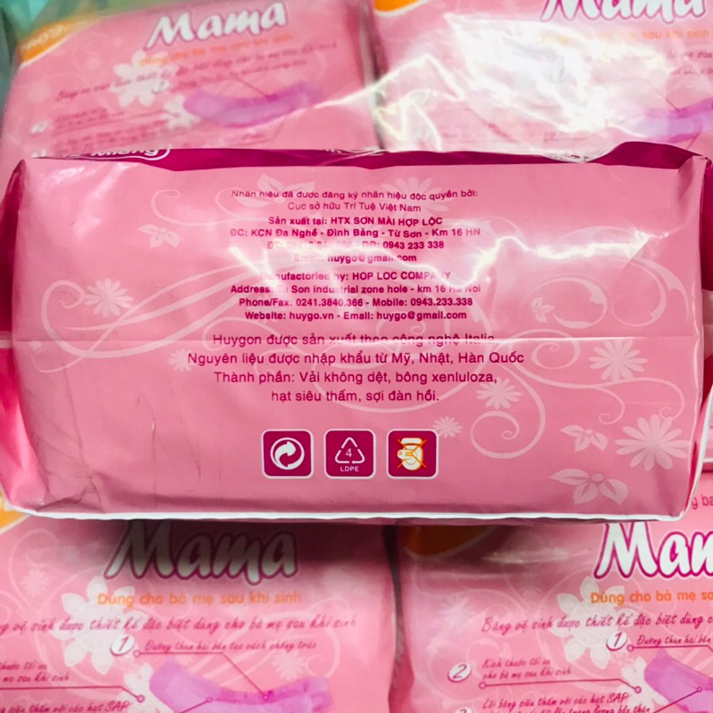 Bỉm/ BVS mama huygon gói 12 miếng