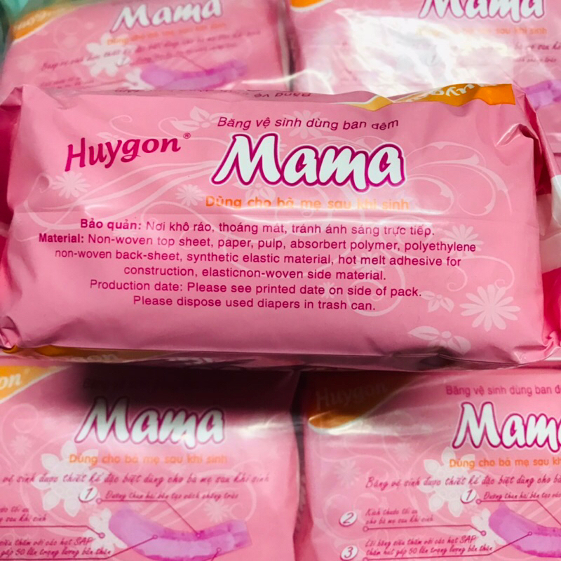 Bỉm/ BVS mama huygon gói 12 miếng