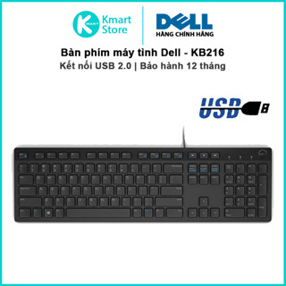 Bàn phím có dây Dell KB216 | Chuột có dây Dell MS116 | Chuột không dây Dell WM118 | Bảo hành 1 năm | Hảng chính hãng