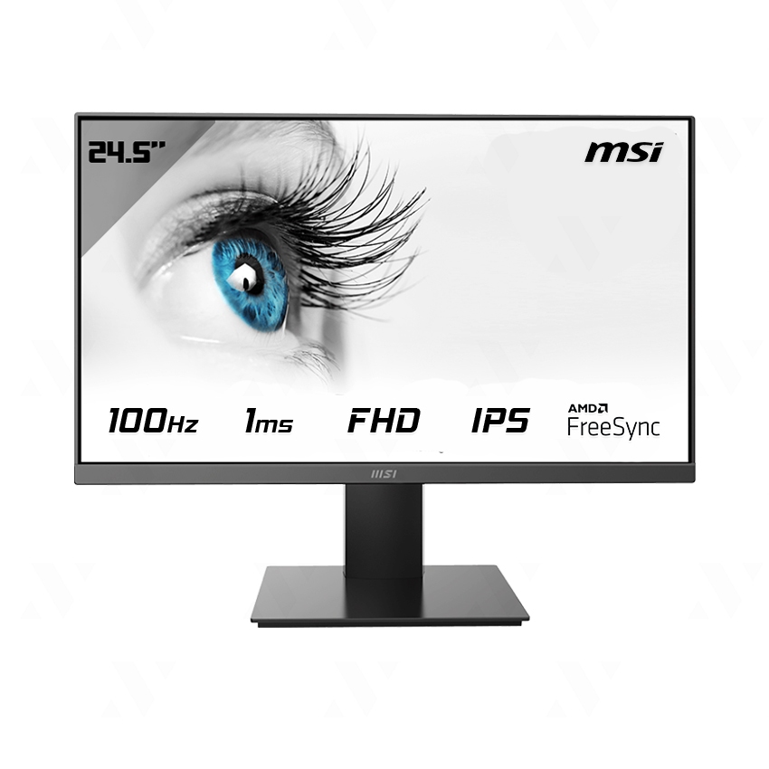 Màn hình máy tính MSI PRO MP251 | FHD (1920 x 1080) / IPS / 100Hz / 1ms / HDMI / D-Sub / Tích hợp loa | Bảo hành 2 năm | BigBuy360 - bigbuy360.vn