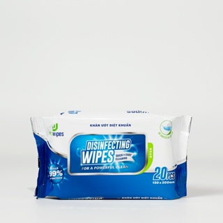 Khăn giấy ướt diệt khuẩn EcoWipes gói 20 tờ hương chanh