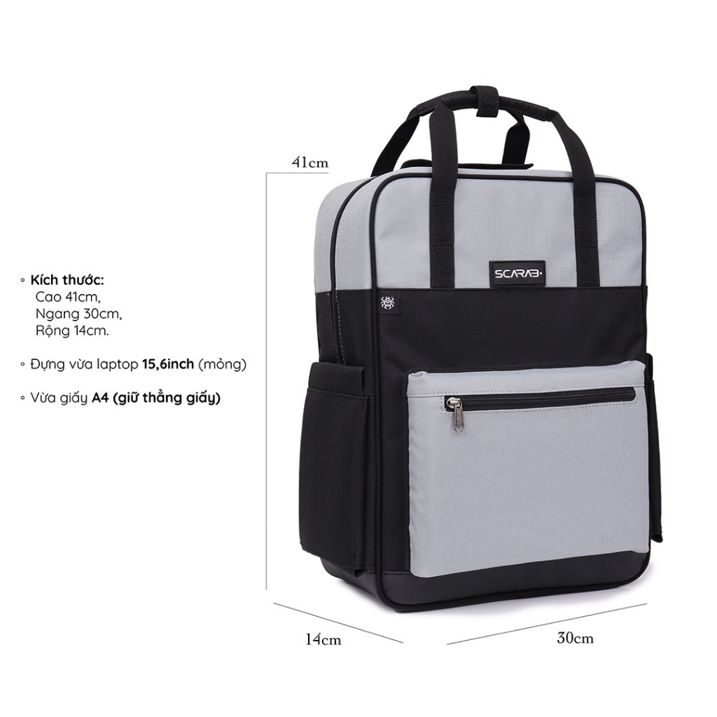 SCARAB HIGH STREET BACKPACK  - Ba lô Thời Trang, Balo Đi Học Nam Nữ