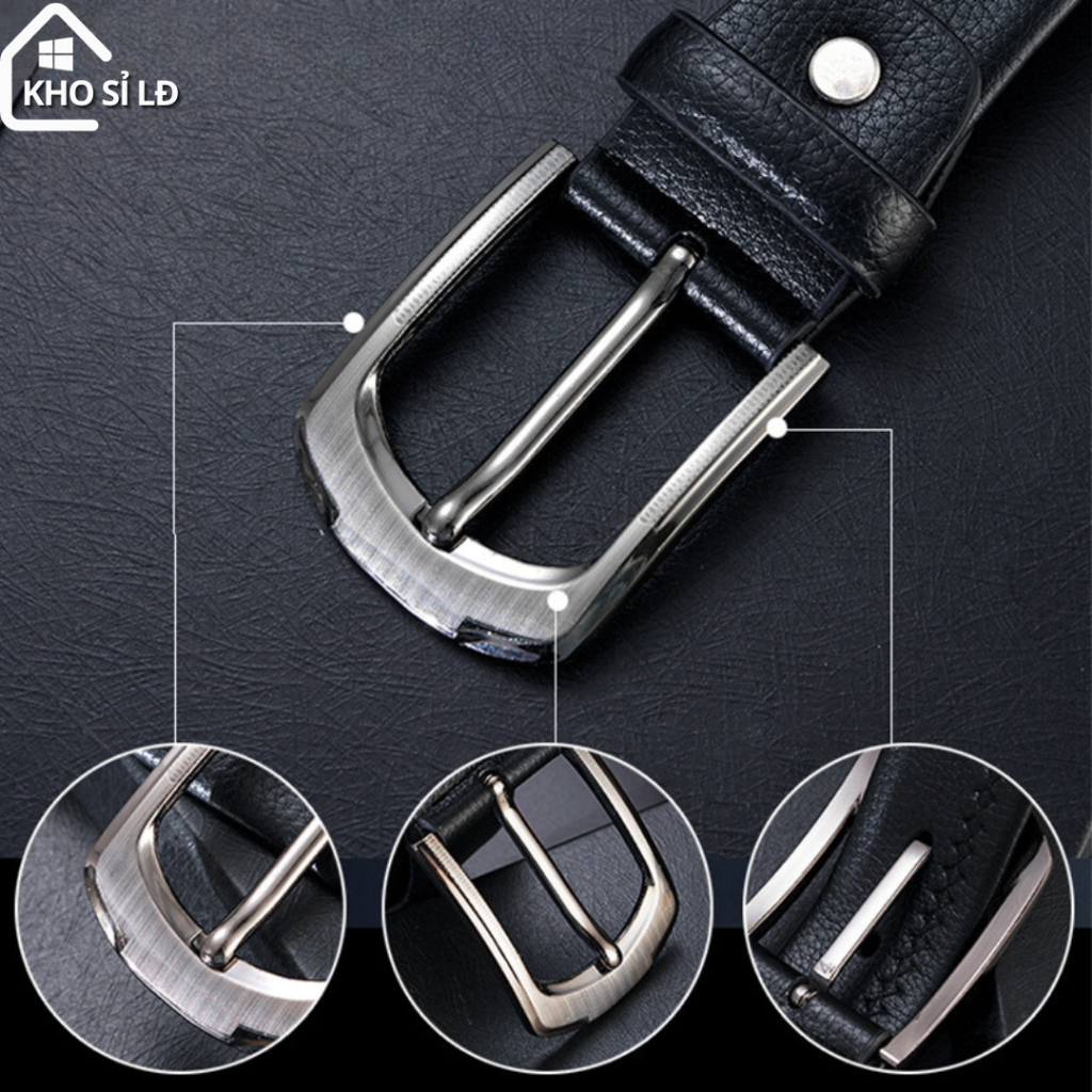 Thắt lưng nam da cao cấp khoá cài kim loại phong cách Classic cổ diển TL26