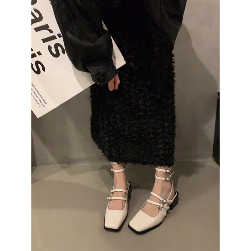 GUỐC ĐẾ VUÔNG CAO 5CM DÂY NGANG DA BÓNG ⭐️