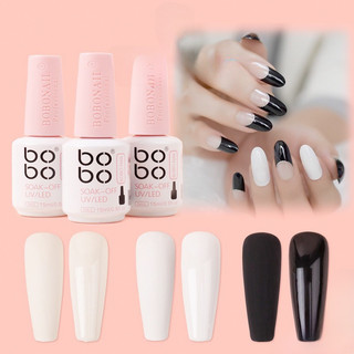 Sơn gel bobo trắng sữa, thạch đen, thạch nâu 15ml lẻ chai chính hãng
