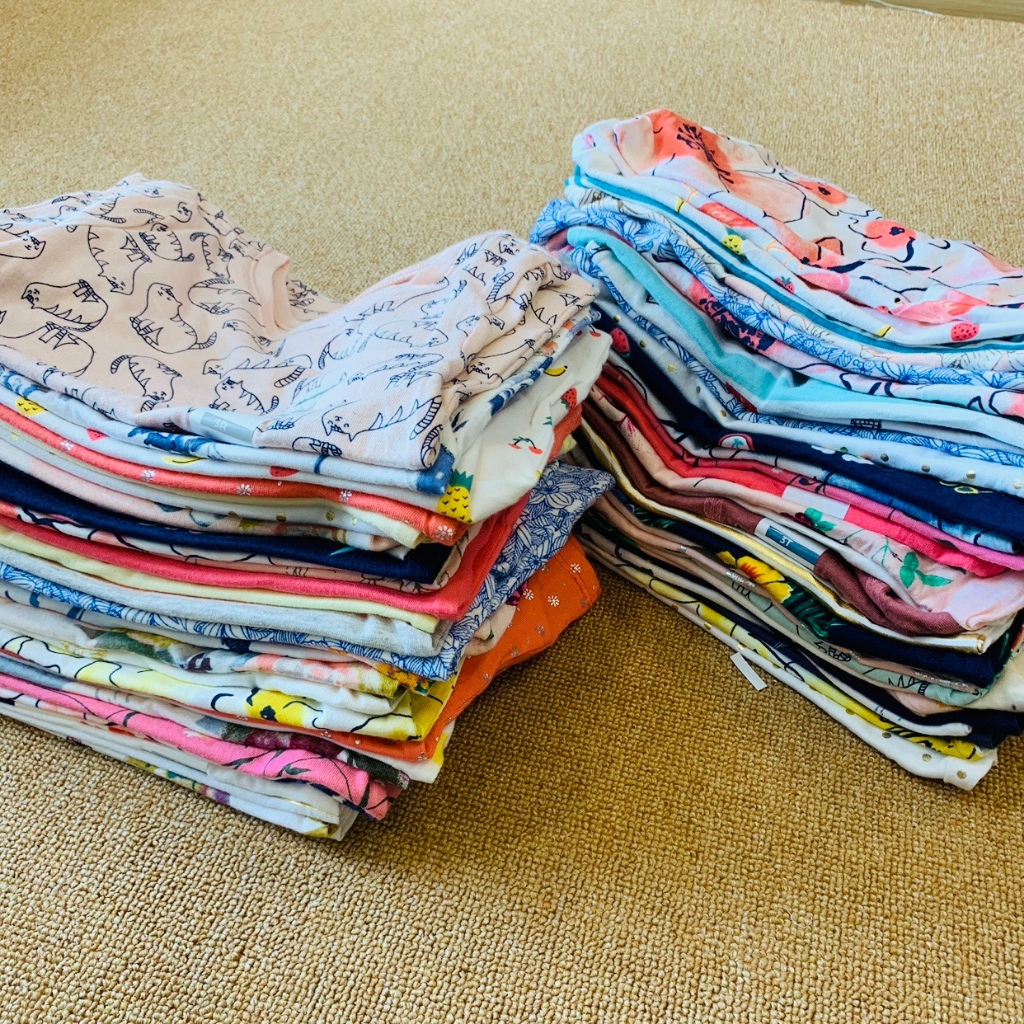 Set 3 áo thun, áo phông cộc tay bé gái Old Navy