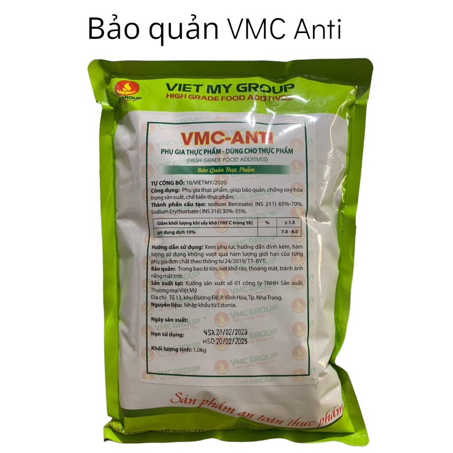 VMC Anti Chất bảo quản cho bánh kẹo đồ uống,mứt