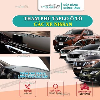 Thảm taplo Nissan Sunny, Almera, Juke, Navara, Livina, Terra, Teana, Xtrail, Tida chính hãng MINCAR hoặc bằng Nhung, Da