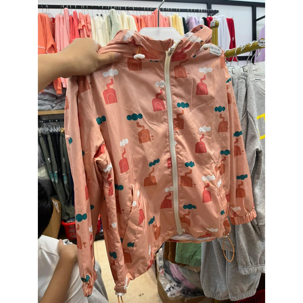 Aó gió trẻ em 2 lớp mềm _ấm_hàng Hàn