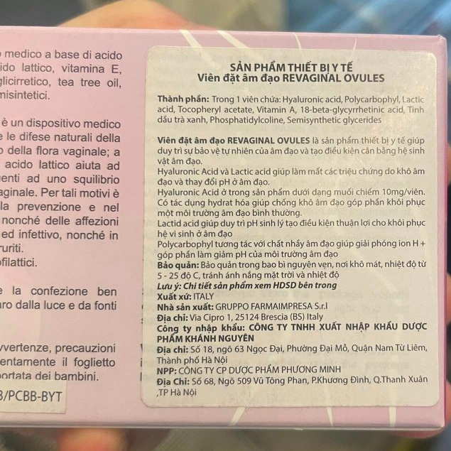 Revaginal Ovules - Hỗ trợ khôi phục vùng kín
