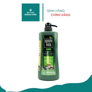 Dầu gội Nguyên Xuân xanh lá, bồng bềnh, nâu đỏ, xanh dương 600ml + 60ml (600ml => 660ml) dầu gội dược liệu dưỡng tóc