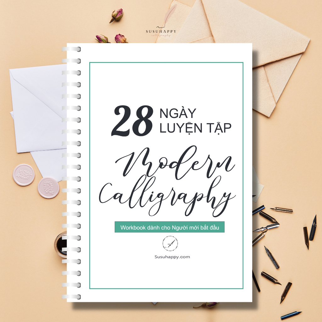 Tài Liệu Tự Học Modern Calligraphy Trong 4 Tuần, Dành Cho Các Bạn Yêu Thích Calligraphy, Hand-Lettering, Bullet Journal