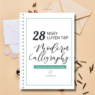 Tài Liệu Tự Học Modern Calligraphy Trong 4 Tuần, Dành Cho Các Bạn Yêu Thích Calligraphy, Hand-Lettering, Bullet Journal